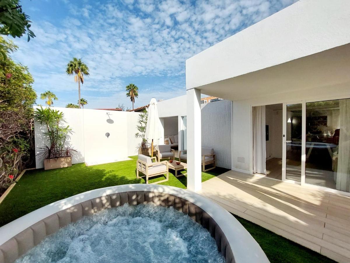 Bungalow De Diseno Hidromasajes Terraza Y Piscina. San Bartolomé Buitenkant foto