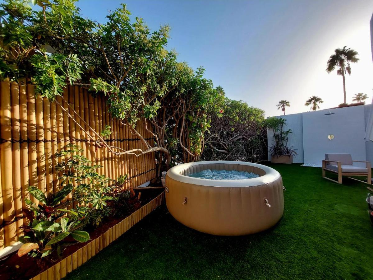 Bungalow De Diseno Hidromasajes Terraza Y Piscina. San Bartolomé Buitenkant foto